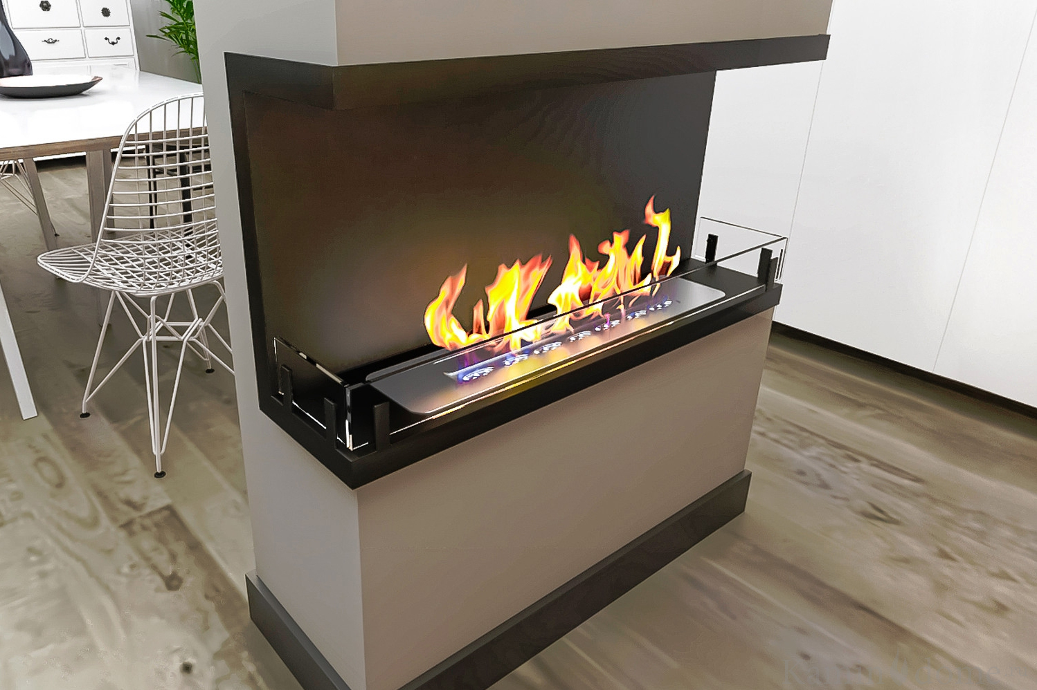 Биокамин Contour торцевой 900 от Estetic Flame